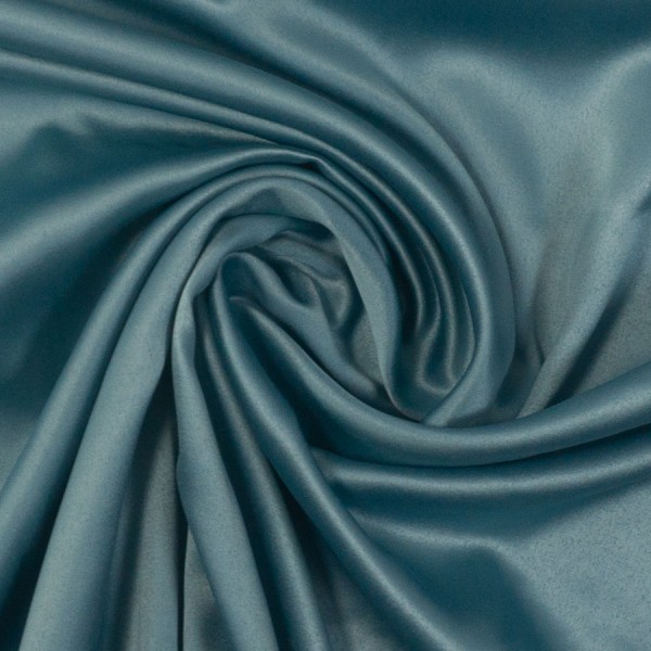 Satin Stretch Glänzend Uni dusty blue