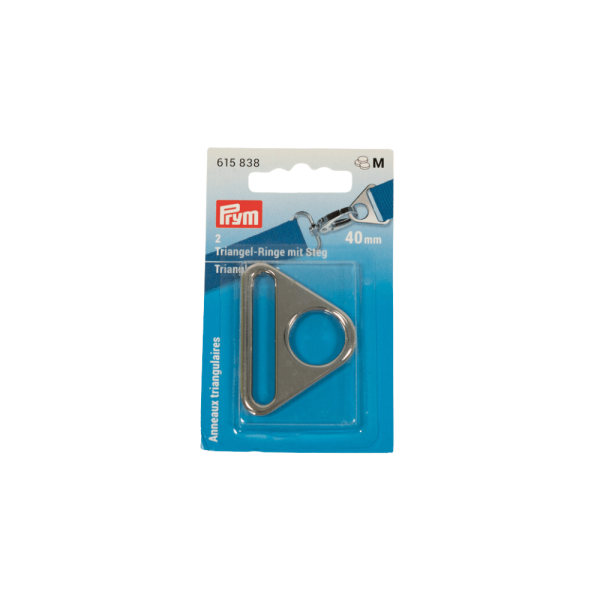 Prym Triangel-Ring mit Steg 40mm silber