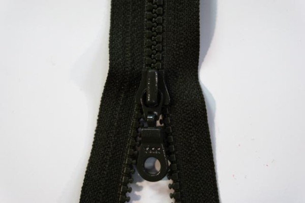 YKK nicht teilbarer Reißverschluss Krampe khaki 25cm