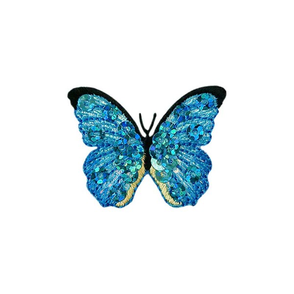 Applikation Schmetterling türkis
