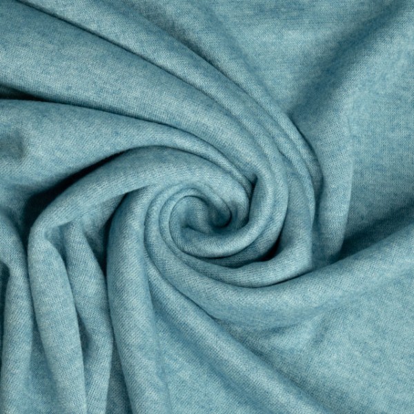 Strickjersey Cuddly Soft Meliert jeansblau