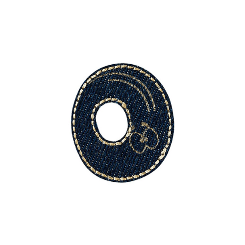 Applikation Jeans Zahl 0