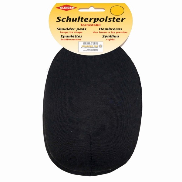 Kleiber Schulterpolster Satin Raglan 2 Stk. schwarz
