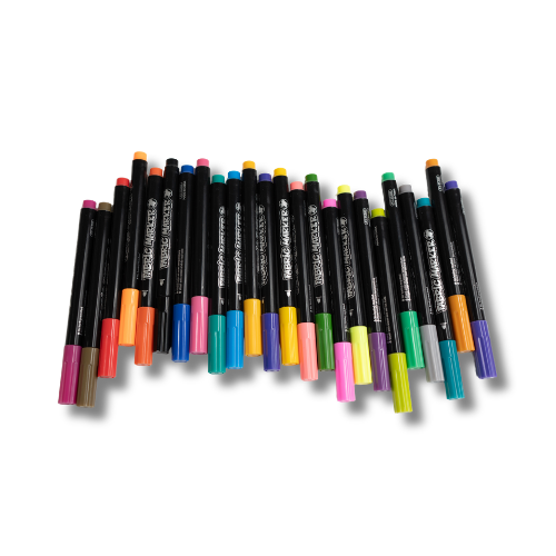 EvLis 24Stk Textilmarker Stoffmalstifte permanent