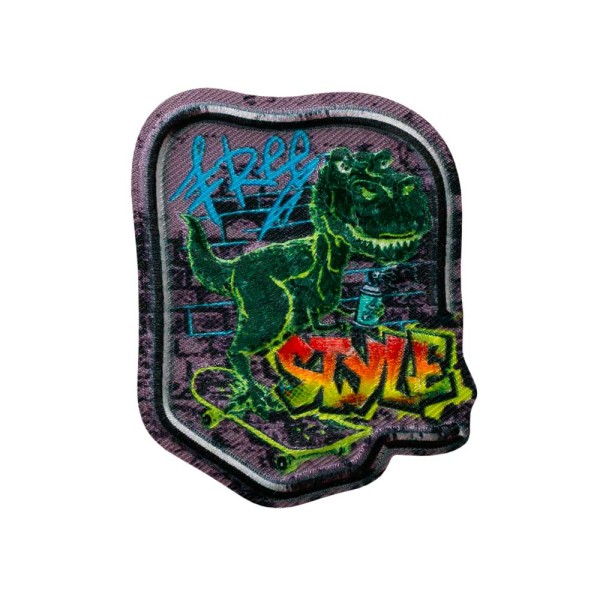 Applikation Graffiti Dinosaurier