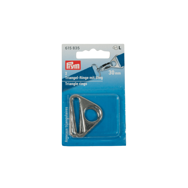 Prym Triangel-Ring mit Steg 30mm silber