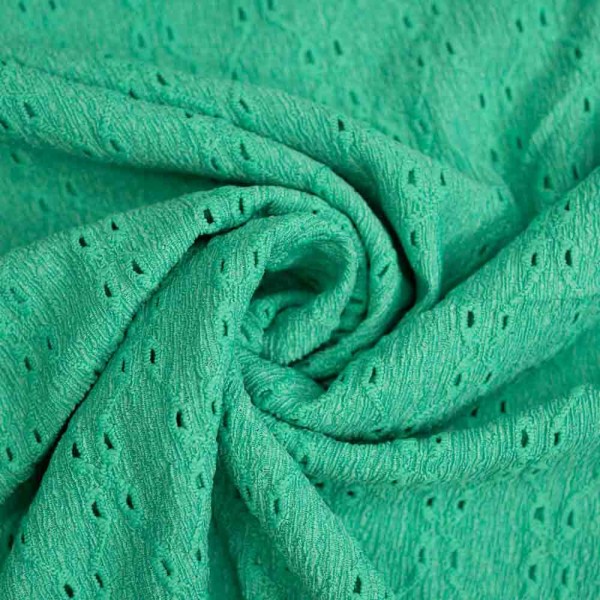 Jersey Crinkle Stickerei mint
