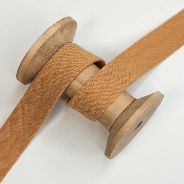 Musselin Schrägband Amelie 20mm karamell
