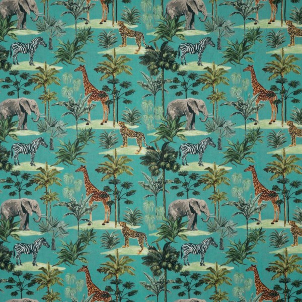 Baumwollwebware Safari dusty blue