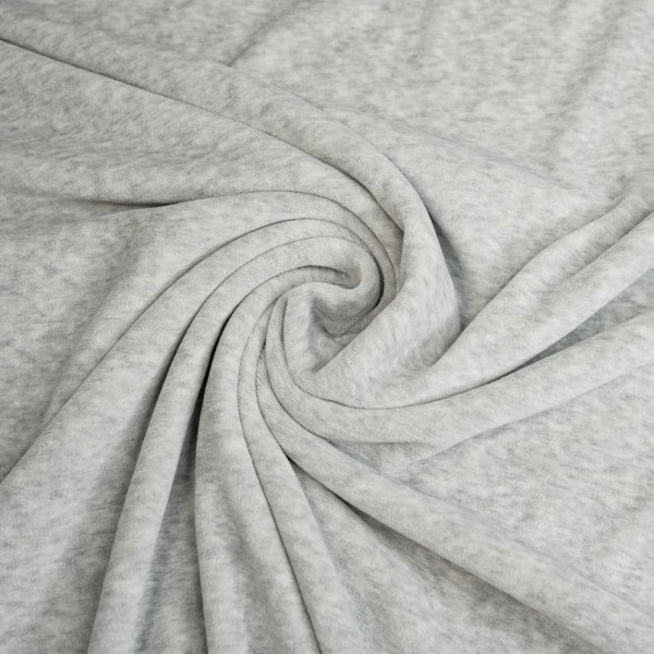 Nicki Velours meliert hellgrau