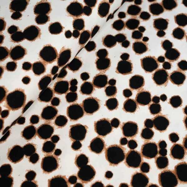 Baumwolljersey Leo Kleckse hellbeige