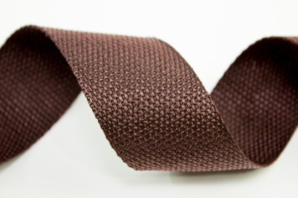 Gurtband 40mm braun Polyester