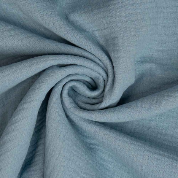 Musselin Double Gauze Malia jeansblau
