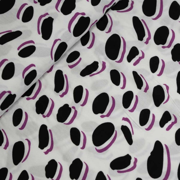 Viskosewebware Kreise beere