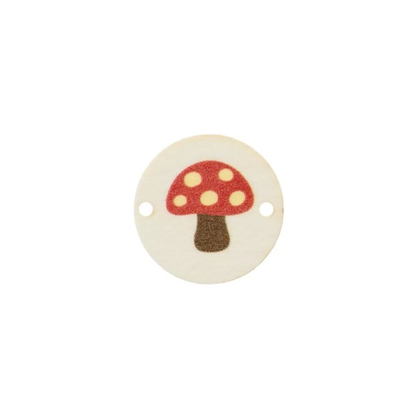 Zierteil Pilz 18mm rot