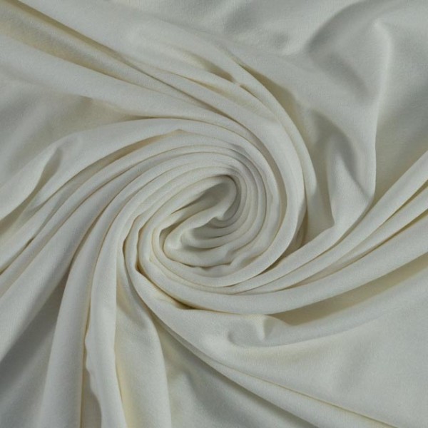 Viskosejersey Mona Uni ecru