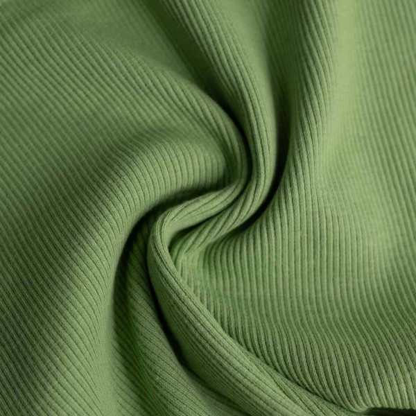 50cm Zuschnitt Ripp Bündchen kiwi