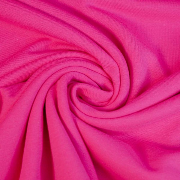 Baumwolljersey Uni Lena fuchsia