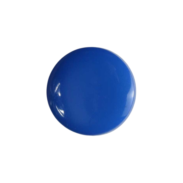 Modeknopf 10mm glänzend royalblau