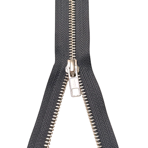 YKK teilbarer Reißverschluss Metall anthra