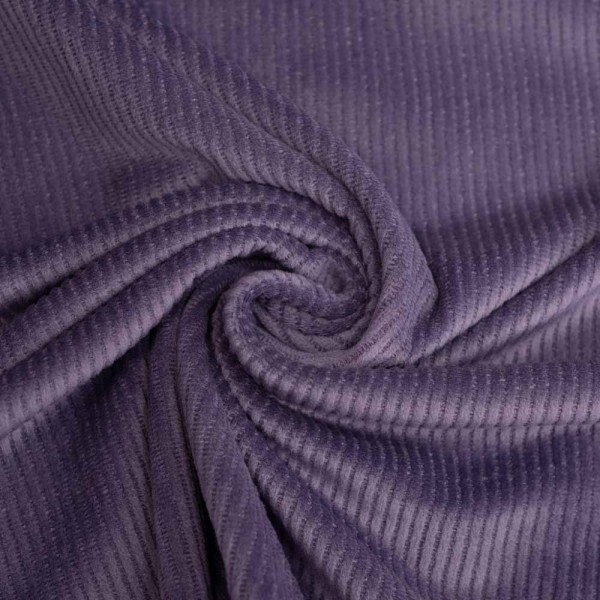 Feincord Jersey SOFT beere dunkel