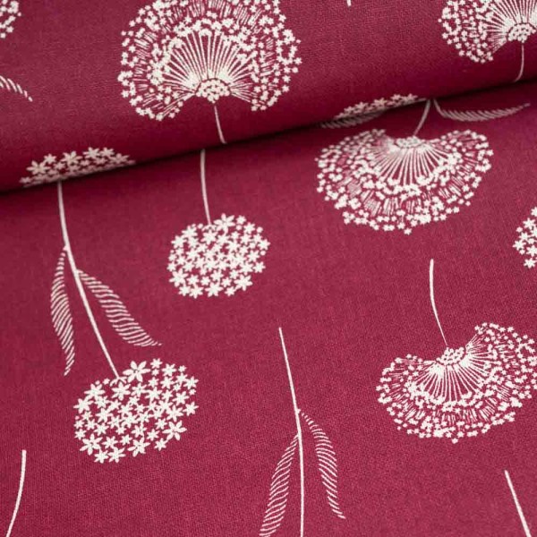 Canvas Pusteblume bordeaux