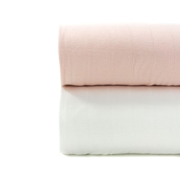 Musselin Jersey Double Uni pastellrosa
