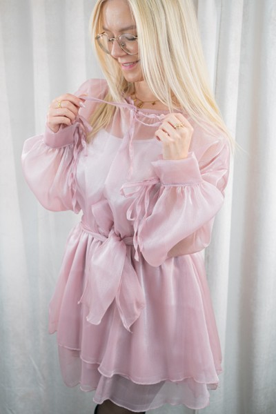 Organza Kleid Tiziana altrosa