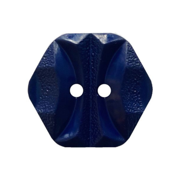 Modeknopf Sechseckig 23 mm navy