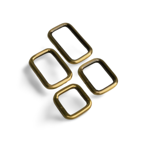 EvLis Rechteck Ring Massiv messing 20/25/30/40mm
