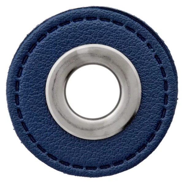 Lederimitat Ösenpatch 32mm marine