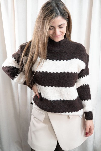 Strick Pullover Soft Stella chocolate