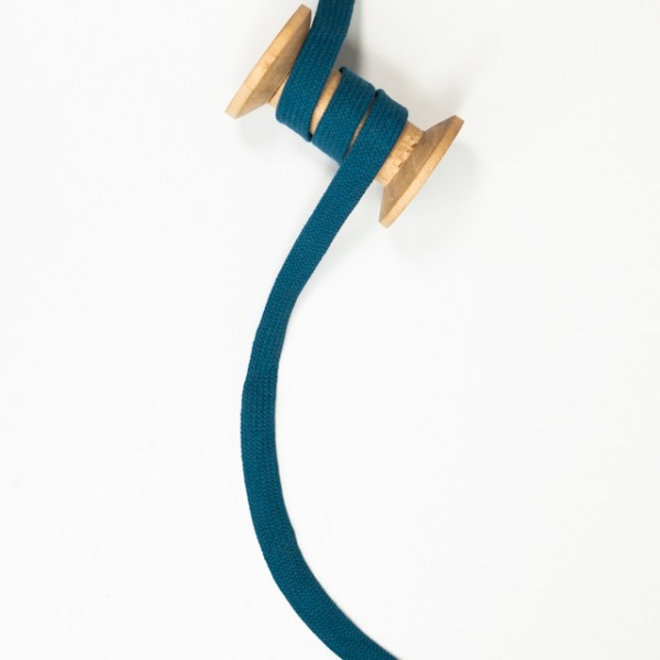 Flachkordel 15mm - Hoodie Kordel blaupetrol