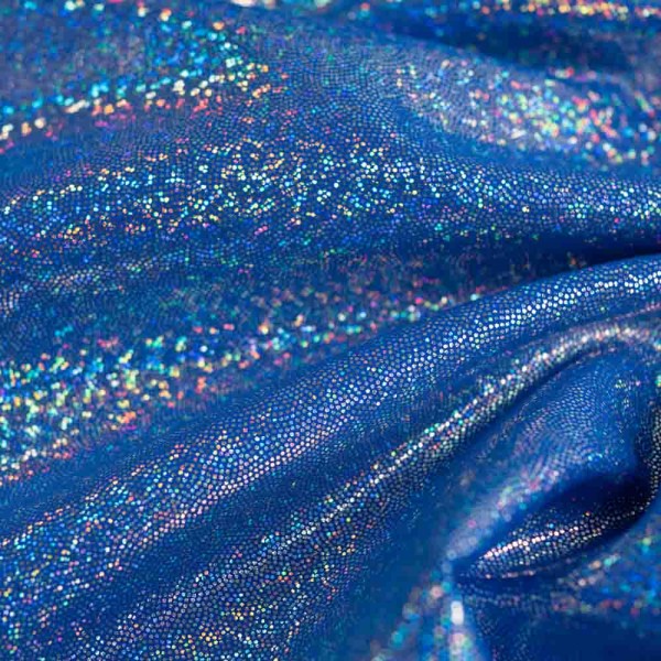 Glitzer Lycra royalblau