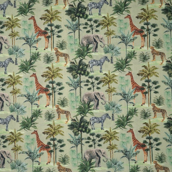 Baumwollwebware Safari khaki