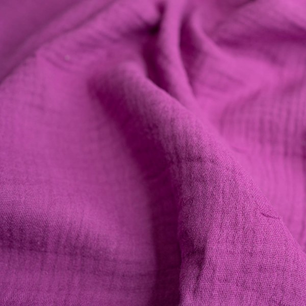Musselin Double Gauze Amelie lila-beere