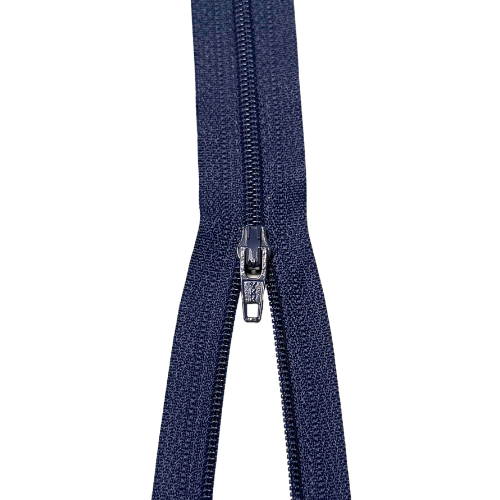 YKK nicht teilbarer Reißverschluss kleine Spirale navy 60cm