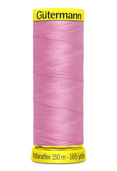 Elastisches Garn Gütermann Maraflex 150m rosa dunkel Nr. 663