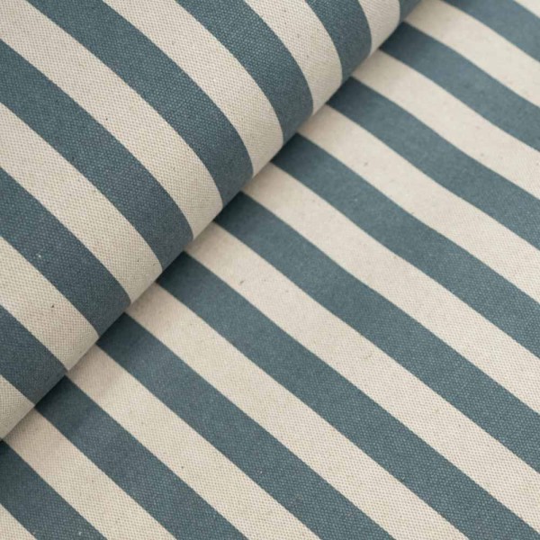 Canvas beschichtet Streifen jeansblau