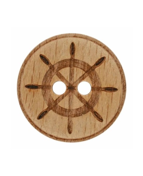 Holzknopf Steuerrad 18 mm