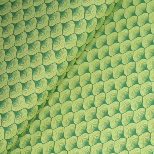 Bio Baumwollwebware Fächer lime
