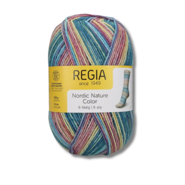 Regia 150gr Sockenwolle 6-fädig Nordic Nature Color 6106