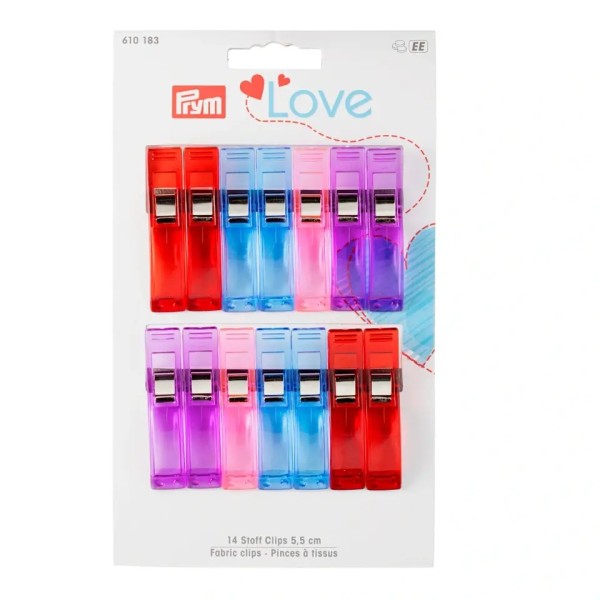 Prym Love Stoff Clips 5,5cm 14 Stück