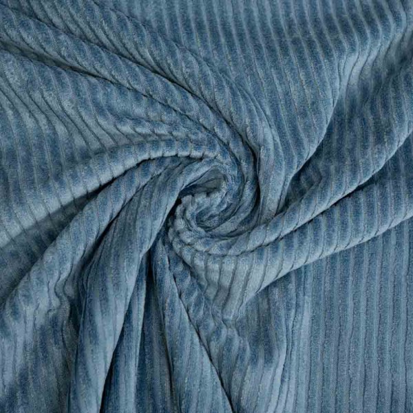 Breitcord Jersey SOFT jeansblau