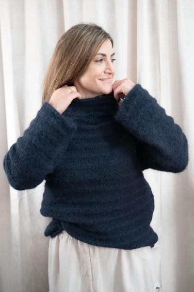 Turtleneck Pullover Thea navy