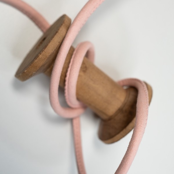 Feste Kordel Velours 6mm rosa