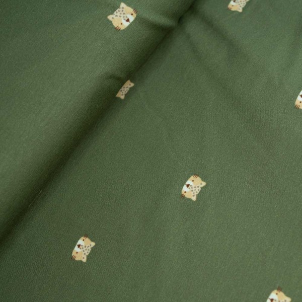 Baumwolljersey Katzenkopf khaki