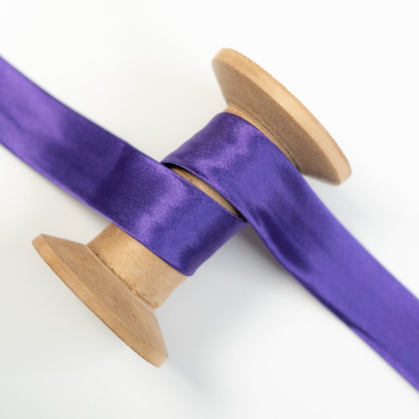 Satin Schrägband 20mm lila