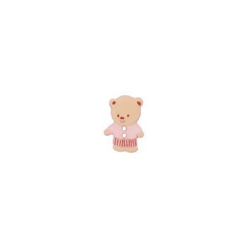 Prym Kinderknopf Bärenkind 15mm rosa