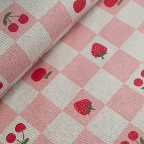 Canvas beschichtet Früchte rosa
